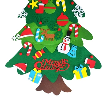 

Kids DIY Felt Christmas Tree Decoration Snowman Ornaments Children New Year Gift 67JB