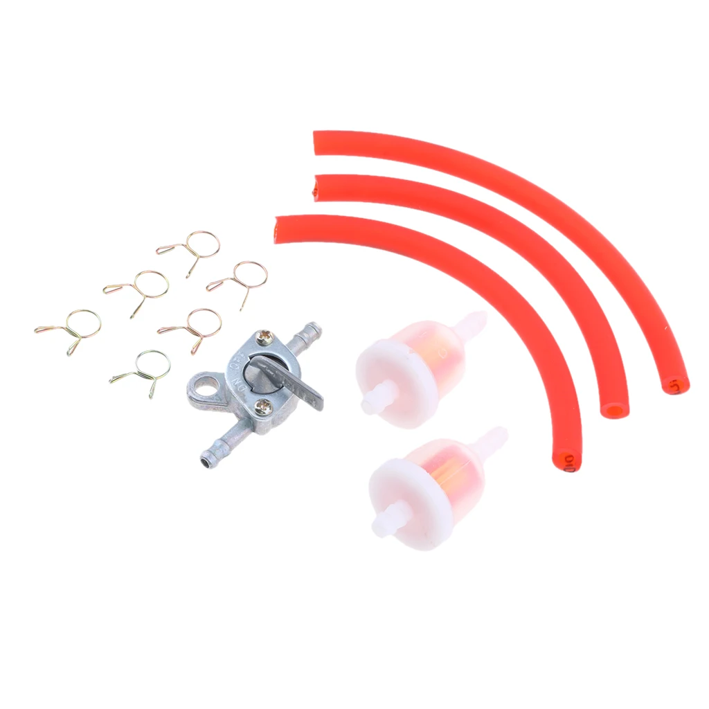 Fuel Hose Filter Pipe Petcock Tank Switch For ATV QURDS DIRT PIT BIKE