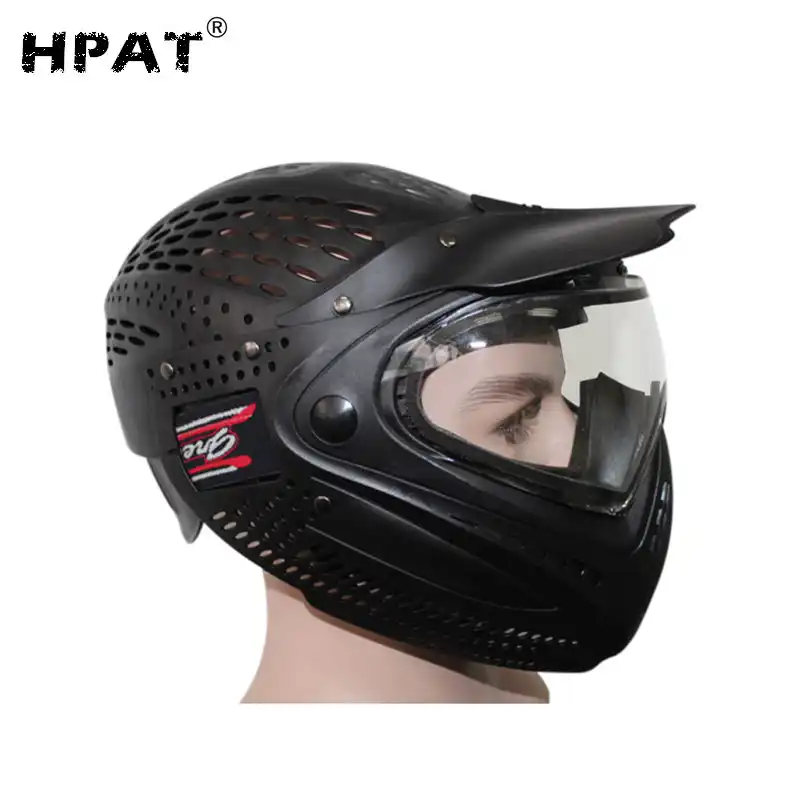 HPAT Anti Fog Full Head Cover Paintball Mask with Dye I4 Thermal Lenspaintball mask i4i4 mask