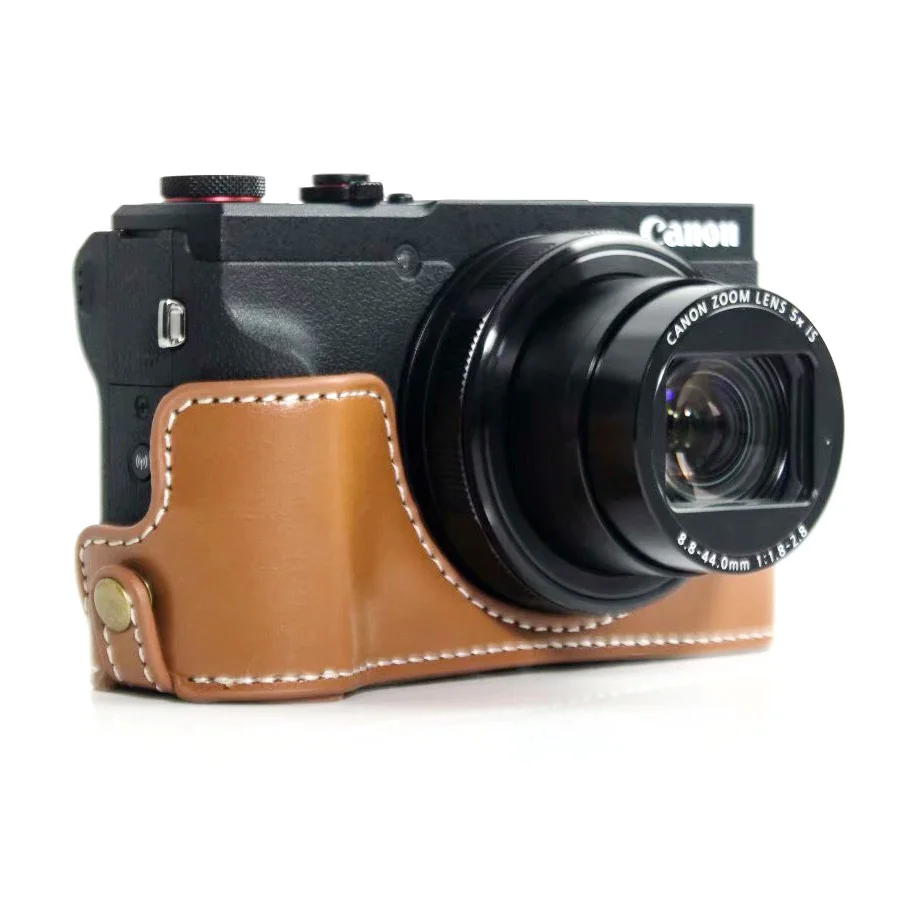 Камера видео сумка чехол PU ручка для Canon PowerShot G5X Mark II(G5X II) Wi-Fi Цифровая камера(несовместима с G5X