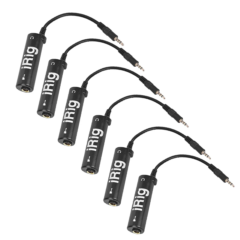 

IRig 6Pcs Guitar Link o Interface Cable Rig Adapter Converter System for Phone / for iPad New Wholesale Sale