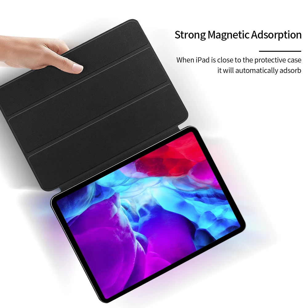 Capa de Couro pu Inteligente para Ipad Pro Capa para Ipad Pro 11 12 Geração 2023 2023 2023 2023 - Imagem 2
