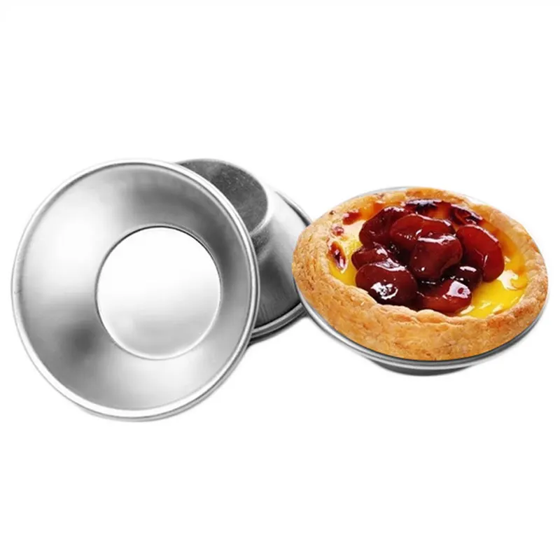 10 шт. алюминиевое яйцо Tart форма для кекса фруктовый торт пресс-форма многоразовая