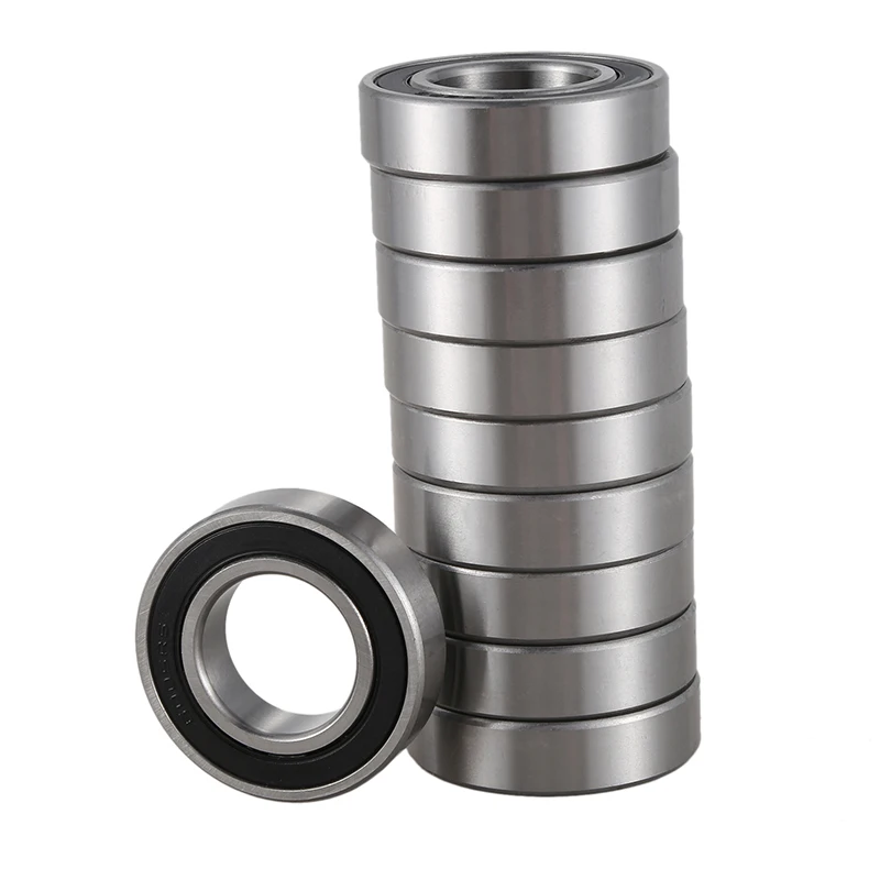 Sealing Deep Groove Radial Ball Bearing 6005RS 25mmx47mmx12mm 10PCS