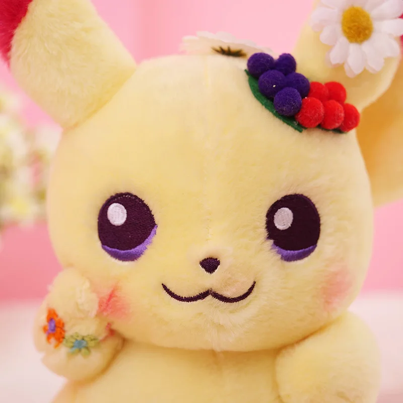 25cm Cute Pikachu Plush Toys Lovely Anime Plush Doll Children's Gift Kids Cartoon Peluche Pikachu Japan Anime Game Toys