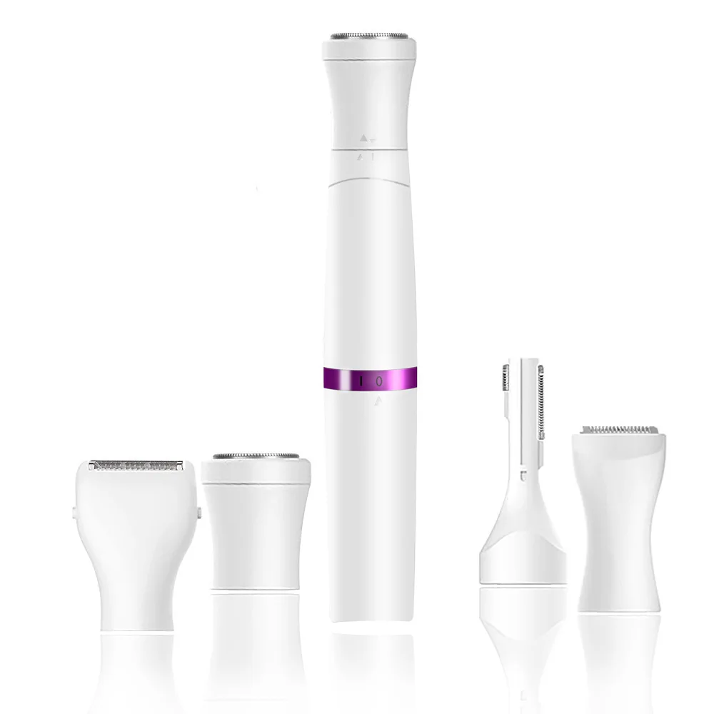 

Cross Border New Style USB Charging Four-in-One WOMEN'S Electric Shaver Shaving Epilator Set