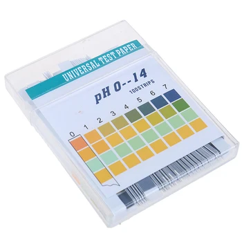 

100Pcs 0-14 PH Test Strips Litmus Paper Universal Alkaline Acid Indicator Paper for Water Saliva Soil Aquariums PH Tester Strips