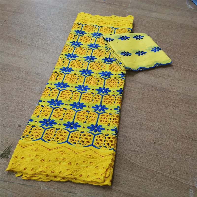

Swiss lace fabric 2019 heavy beaded embroidery African lace fabrics 100% cotton Swiss voile lace in Switzerland With stones HL05
