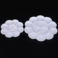 18,5 см Сливовая пластина пластиковая круглая Художественная гуашь палитра краски покрытие инструменты для окраски ученические принадлежности офисные принадлежности