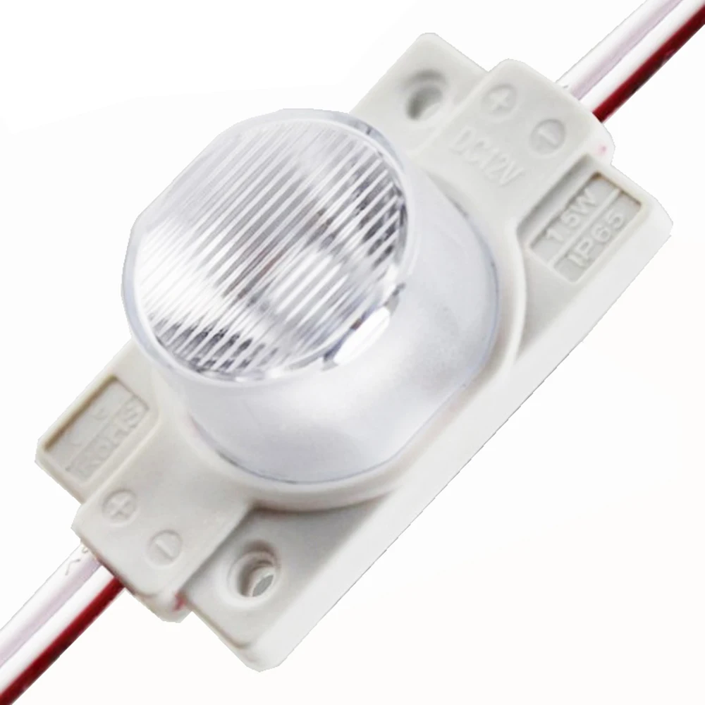 

100 шт. 2 Вт 1,5 Вт Светодиодный модуль SMD 3535 12 В DC холодный белый Инжекционный модуль водонепроницаемые IP65 для рекламных вывесок