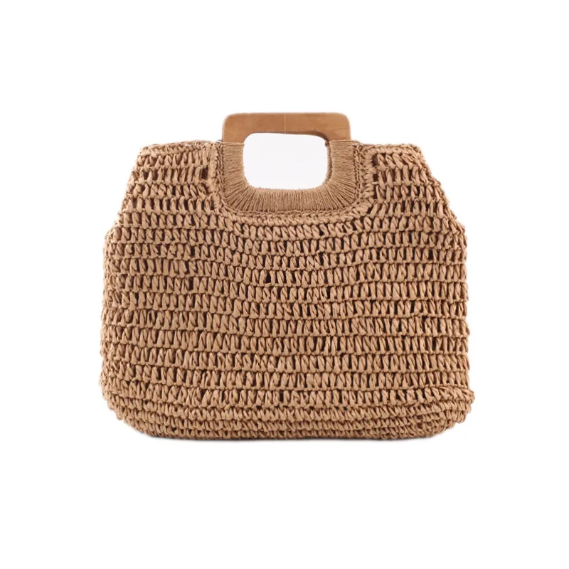 

2021 Newest Summer Holiday Beach Straw Woven Women Handbag Causal Style Large Capacity Lady Woven Bag