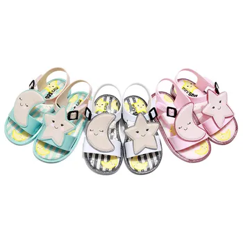 

2020 New Mini Melissa Jelly Sandals Stars Moon Children Shoes Cartoon Children'S Sandals Beach Kids Shoes Breathable Melissa