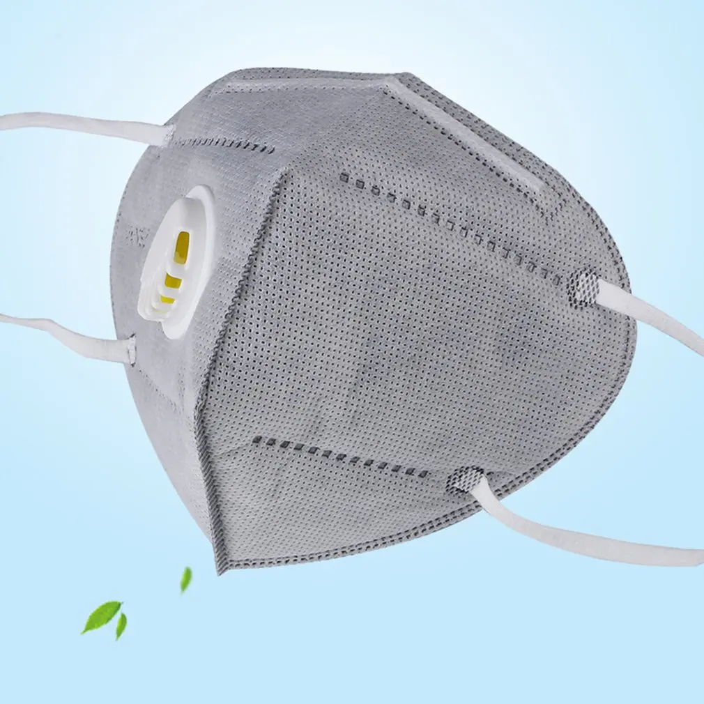 

KN95 Mask with Breathing Valve Filter Protective Fold Masks Anti Pollution Dust Respirator Protective Masks