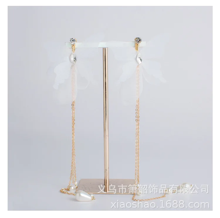 Bride Accessories Entirely Handmade Headdress Pearl Crystal Man-made Diamond Fabric Flower Weaving Headdress Korean Style Weddin