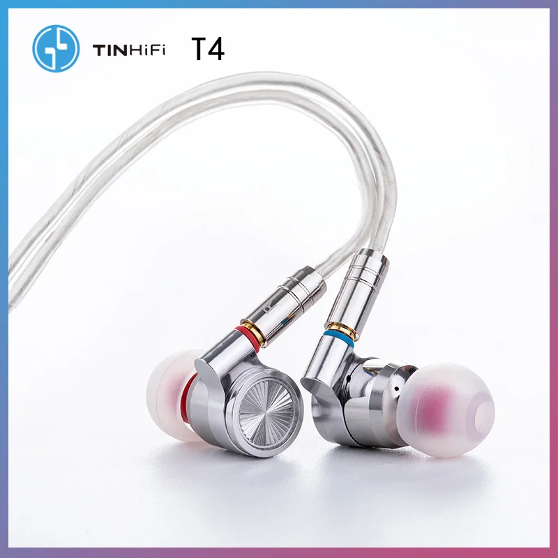 TINHIFI T4 наушники MMCX со съемным кабелем HIFI вкладыши Новое поступление Олово T3 T2