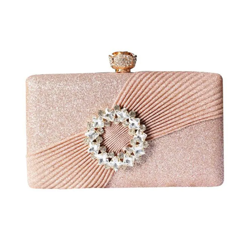 

2023 Women Fold Evening Clutch Bags Diamond Flowers Wedding Bags Party Dinner Wallets With Chain Shoulder Bags