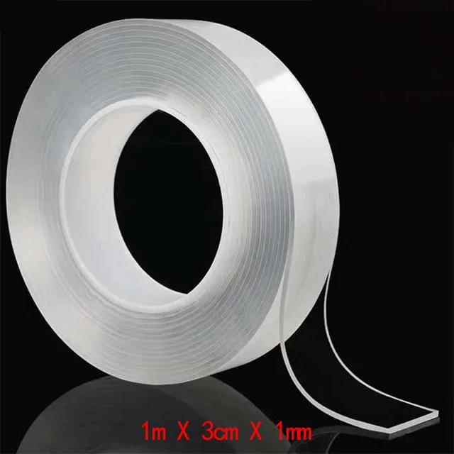 Nano Transparent Double-sided Tape Is Firmly Pasted, Waterproof, High Temperature Resistant Reusable.It Is A Good Helper In Life 1m
