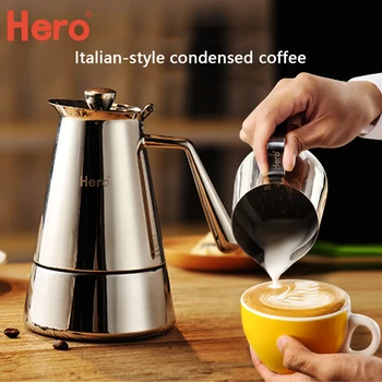 

Coffee Pot Stainless Steel Coffee Pots Mocha Pot Espresso Latte Coffees Maker Moka Pots Percolator Stove Percolator Drink Tool
