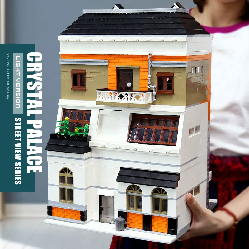 Mould King Compatible With City Street Series Moc Creator Expert Crystal House Building Blocks Bricks Toys For Children Gift Blocks Aliexpress