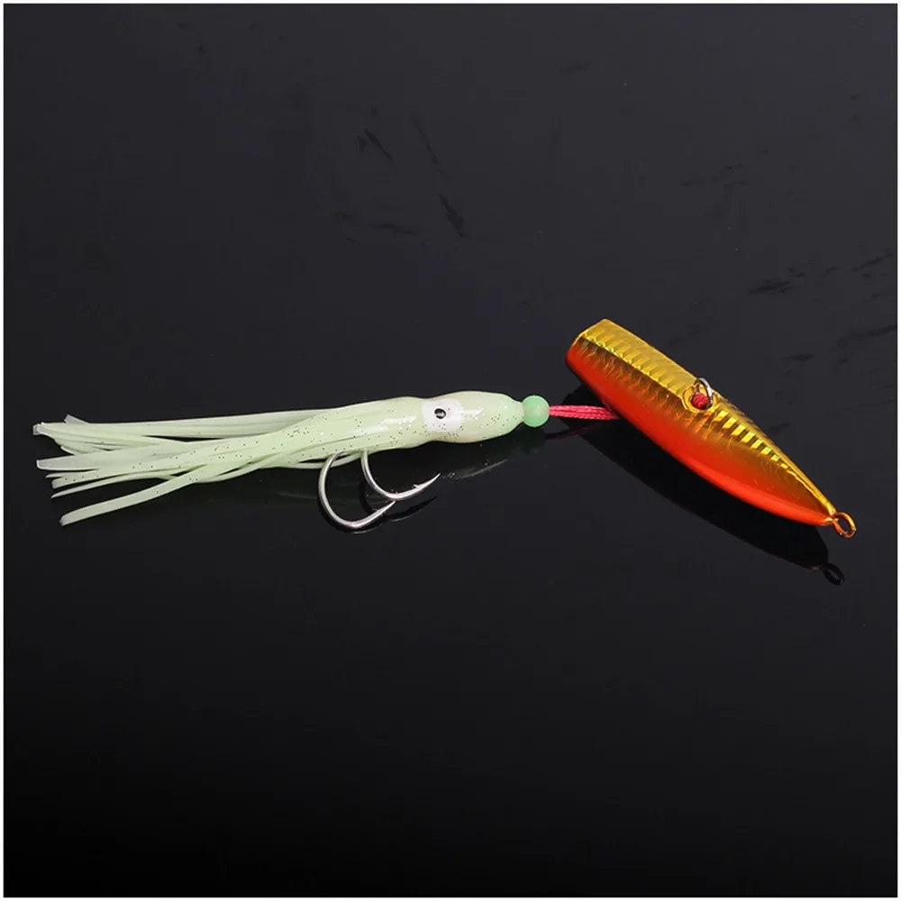 Cabeça de Chumbo Pesca Lula Nadar Baixo Voar Borracha Gabarito Girador Isca 150 - 180 200g 4 Pçs 5 4 pçs pesca cabeça de chumbo lula