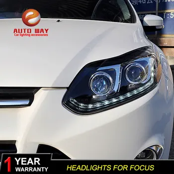 

Car styling case for Ford Focus 2012-2014 Headlights Ford Focus LED Headlights DRL Lens Double Beam HID Xenon Car Accessories