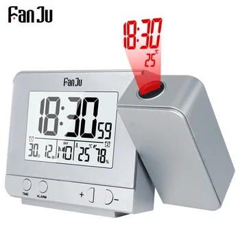 

FJ3531 Projection Alarm Clock Digital Date Snooze Function Backlight Desk Table Led Clock With Time Projection