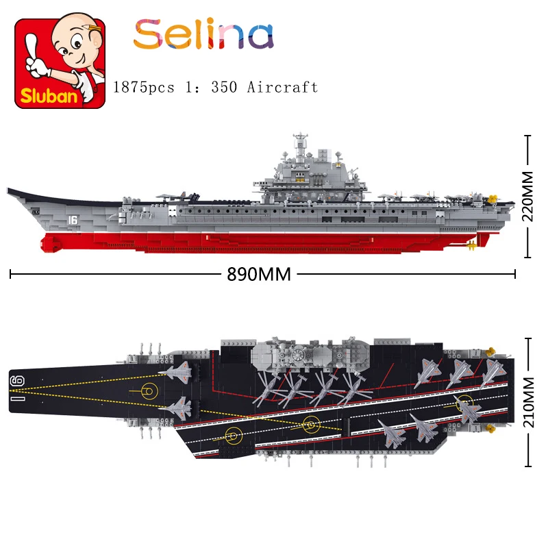 

1875pcs 1:350 military submarine sets ship boat Aircrafted Building Block Educational Toys Blocks bricks Child Compatible