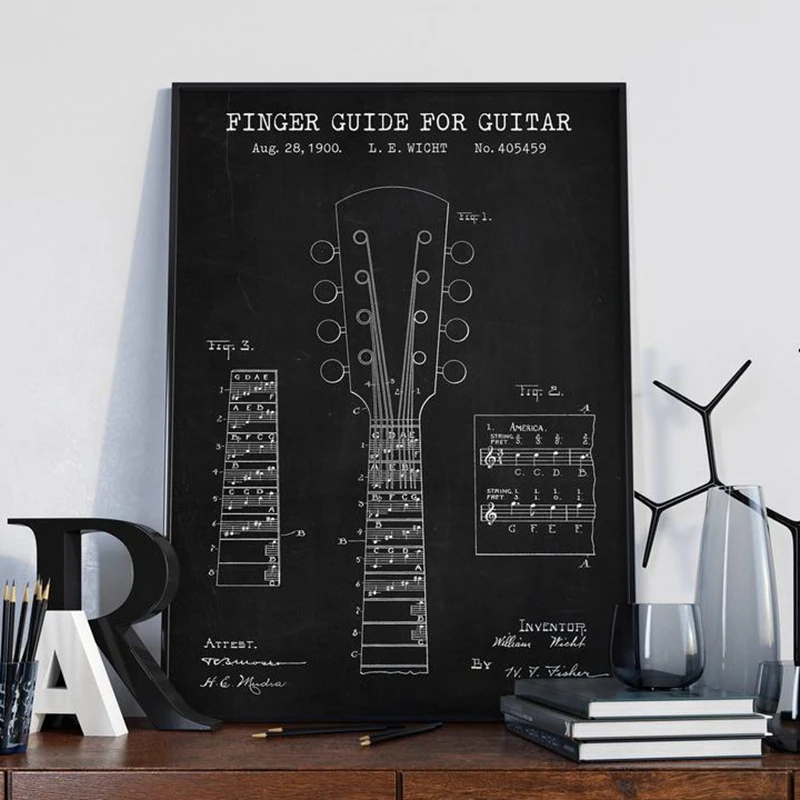 Guitar Patent Prints
