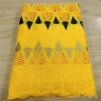 

african Swiss Voile Lace In Switzerland with100% Cotton Lace High Quality Nigerian Lace Fabric Clothes For Women dress 68-27