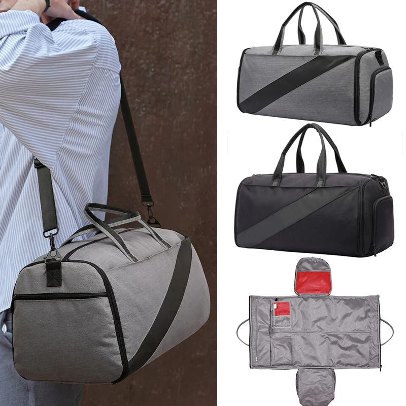 

Suit Travel Bag Folding Garment Storage Bag Carry Clothes Suitcase with Shoulder Strap for Men Women ALS88