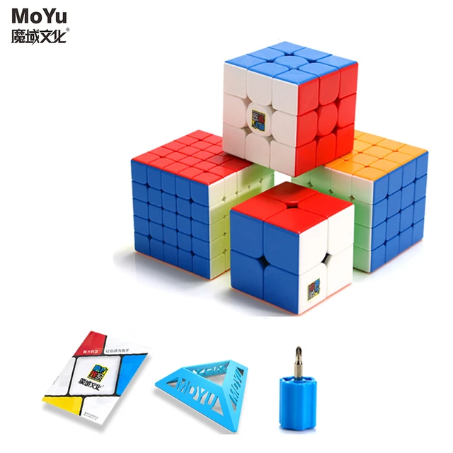 Kit Cubo Magico Moyu 2x2 3x3 4x4 5x5 - Cubo Store - Sua Loja de Cubo Magico  Online!