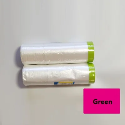 green Материал краска защитная крышка спрей краска маскирующая Бумага Пластиковая крафт-бумага пленка барьер ремонт автомобиля защитные ленты - Цвет: green