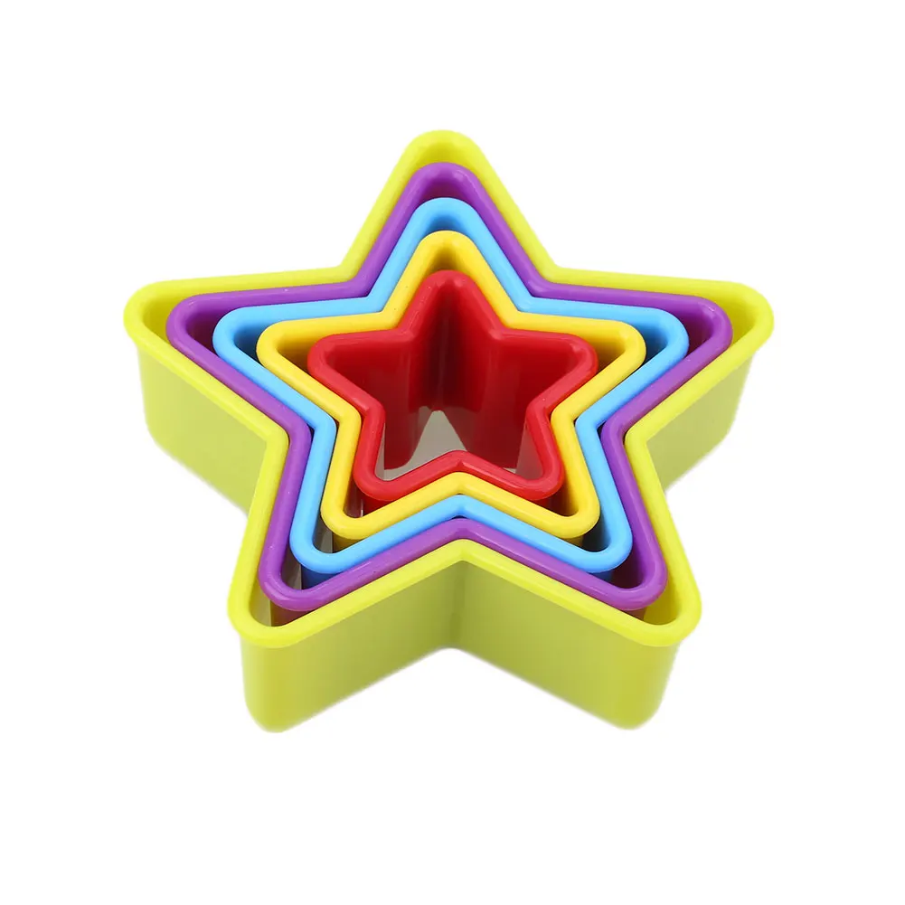 5 шт./компл. Рождественский 3D Fondant(сахарная) печенья прессформы для Пластик инструмент для выпечки