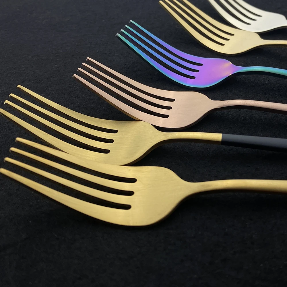 Fourchette de table en inox 18/10 - Lot de 6 - Arte - Mepra