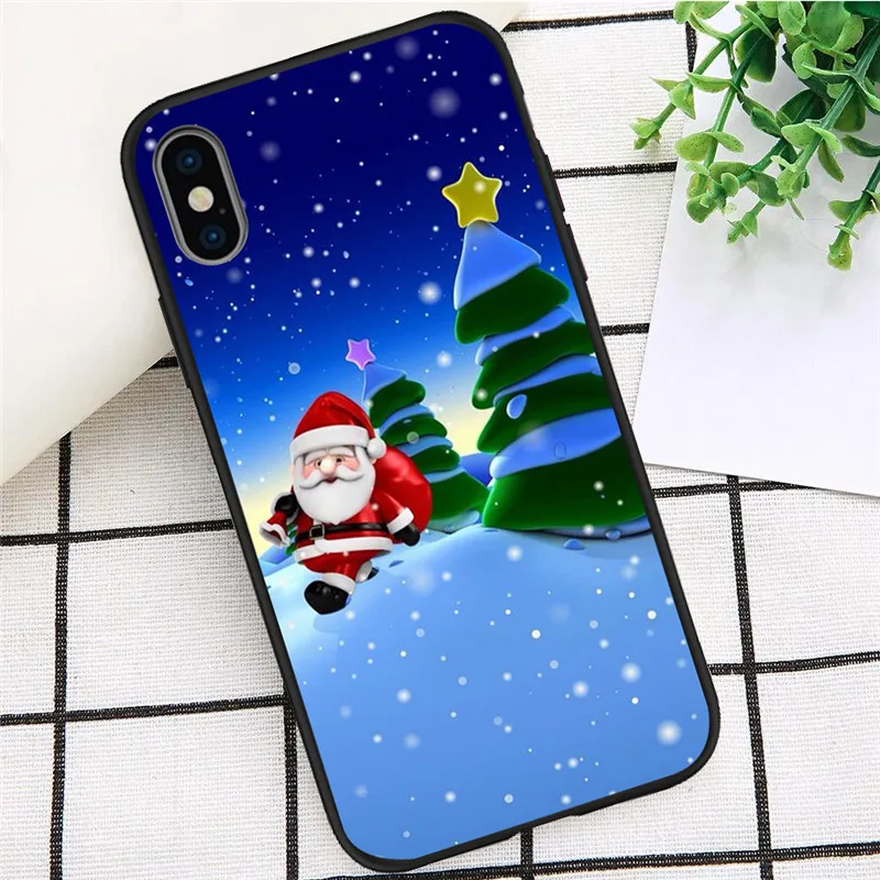 H2279 Рождество для iPhone X XR XS Max 5 5S SE 6 6S 7 8 Plus Oneplus 5T Pro 6T чехол для телефона Coque Etui funda мультяшный милый силиконовый - Цвет: H2279