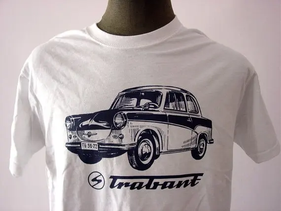 

Trabant 500 Ddr Car New 2019 Summer Men Style Short Sleeve Causal Tee Logo Printing T Shirts