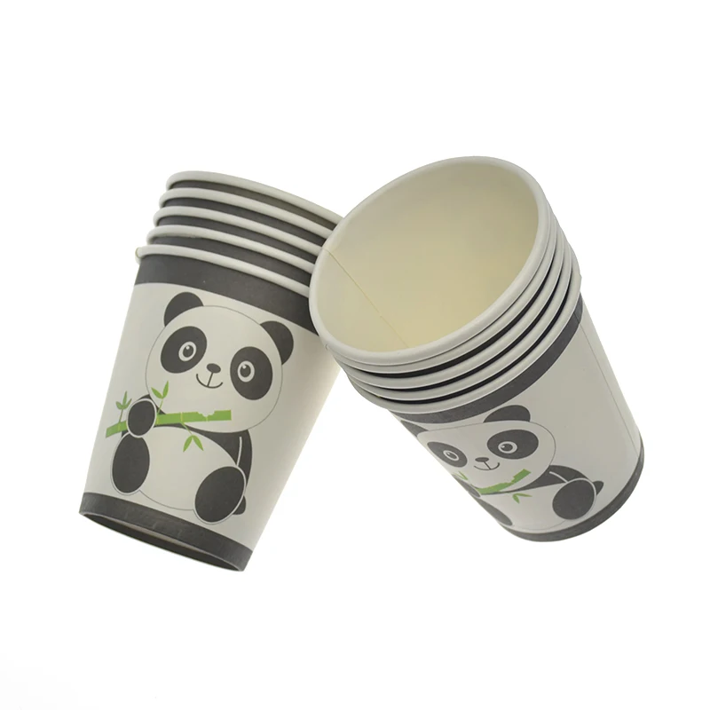 Panda Theme Birthday Party Decorations Kids Disposable Tableware Set Plate Napkin Baby Shower Favors Cartoon Panda Balloon