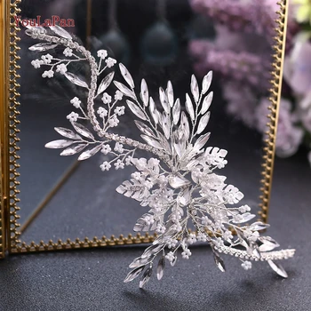 

YouLaPan HP277 Bridal Hair Accessories Handmade Wedding Hair Tiara Wedding Bridal Hair Clips Rhinestones Bridal Hair Jewelry