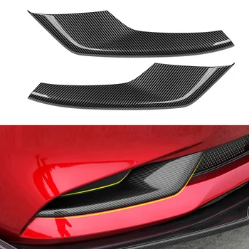

for Mazda 3 Axela Sedan Bp 2019 2020 Car Carbon Fiber Front Fog Light Lamp Cover Trim Molding Bezel Garnish Stickers