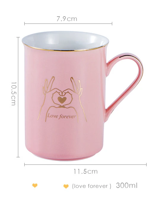 Only Mug Цветные глянцевые золотые обода керамическая кружка с Ложка Крышка, Офисная чашка для кофе и молока скандинавские маленькие свежие руки керамическая чашка посуда для напитков подарок - Цвет: Only Mug