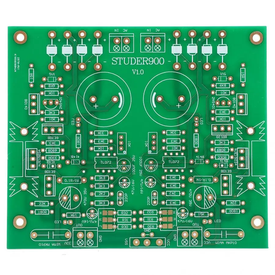 DC Регулируемый источник питания DIY Kit STUDER900 положительное отрицательное напряжение питания с защитой от короткого замыкания