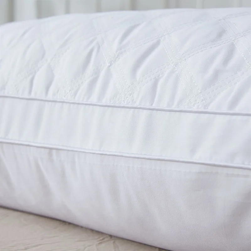 Белая мягкая пуховая тканевая подушка, подушка для сна, супер эластичная подушка для шеи, для сна, для отеля, стандарт и товары для дома, подушка для кровати