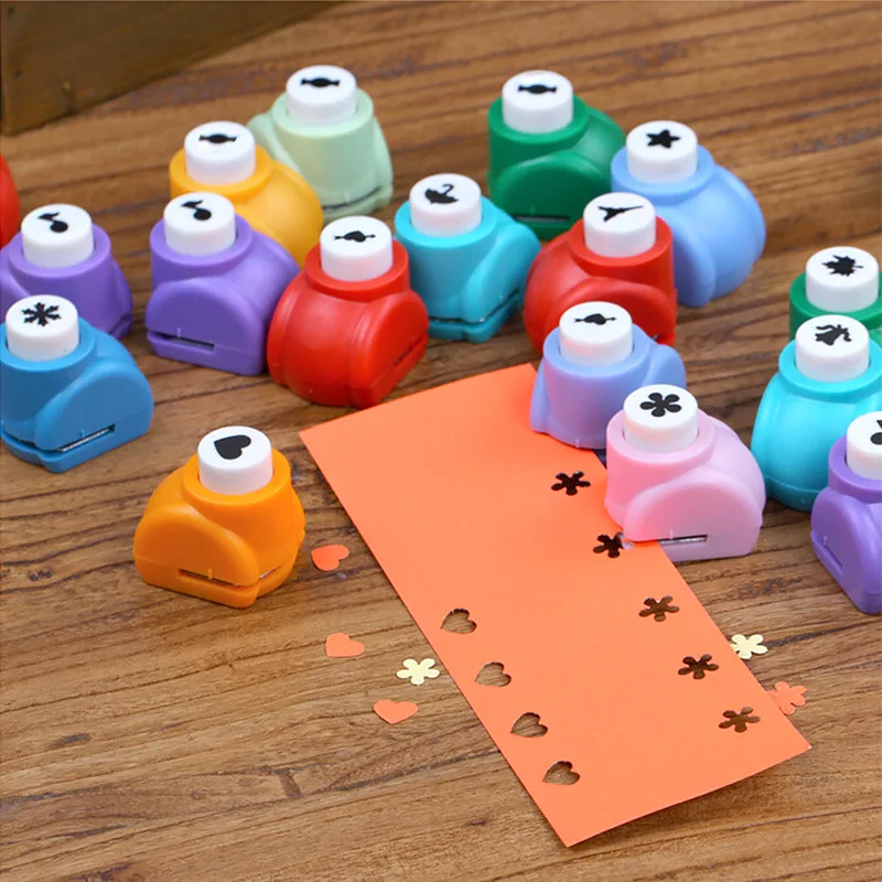 1Pcs Mini Scrapbook Punches Kid Child Paper Card Shaper Punch Printing Paper Handmade Cutter DIY Craft Tags Punch Hole Puncher scrapbook punches