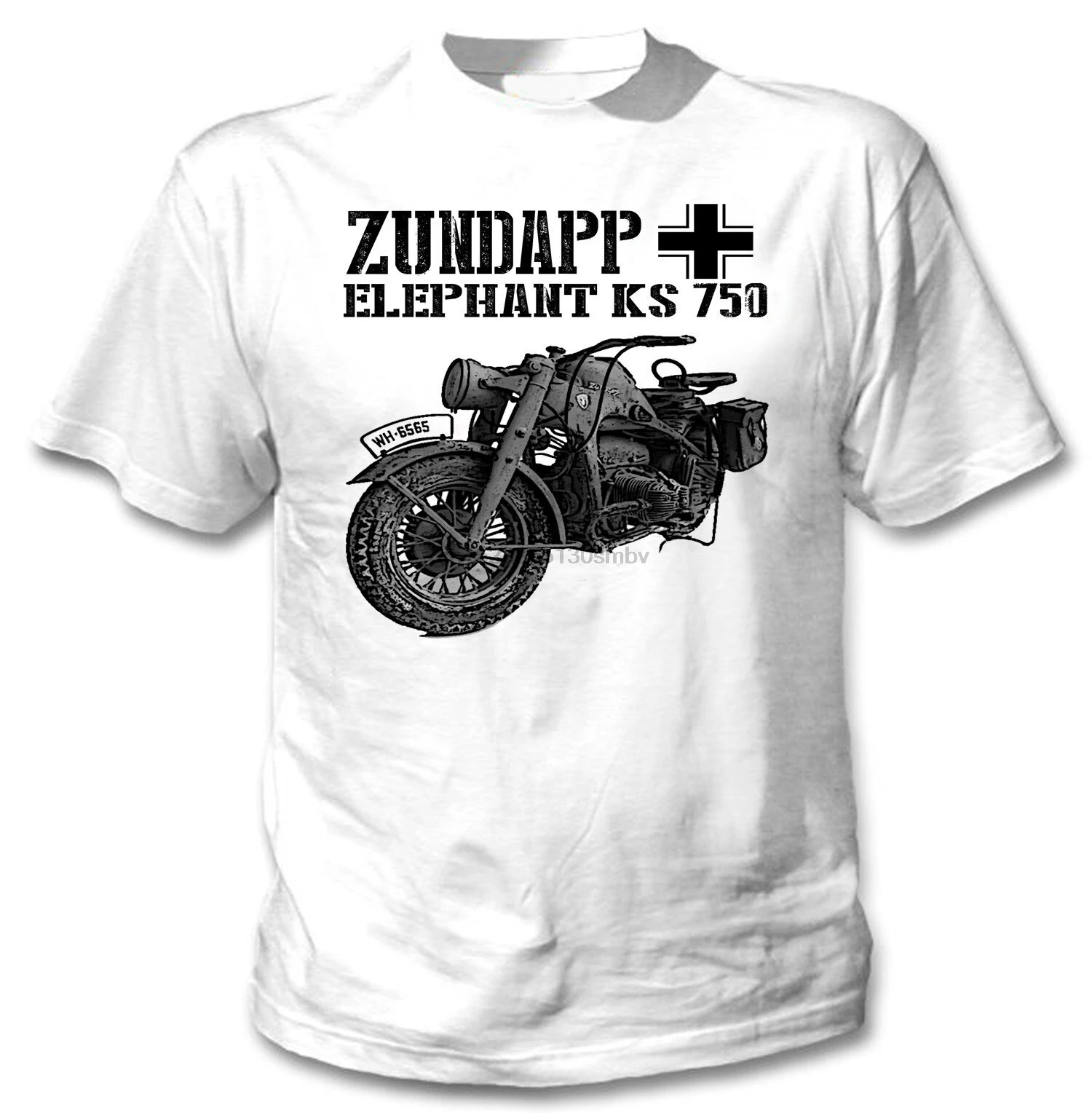 2019 модная футболка Zundapp Elephant Ks 750 Германия второй мировой войны-новая белая