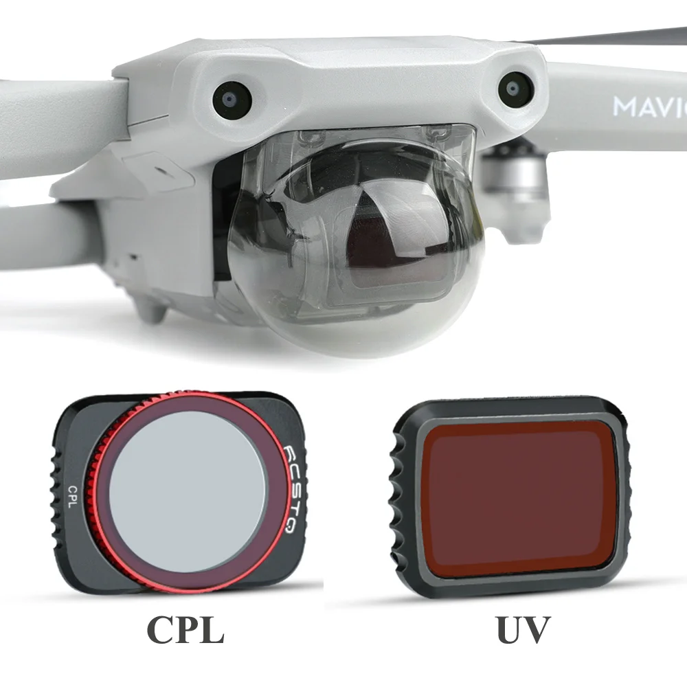 UV/CPL фильтр для DJI Mavic Air 2 объектив беспилотника с регулируемым углом наклона
