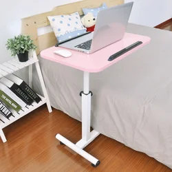 Support de Bureau pliable pour ordinateur, à roulettes, rose, moderne, Simple, ajustable, OF50CC 