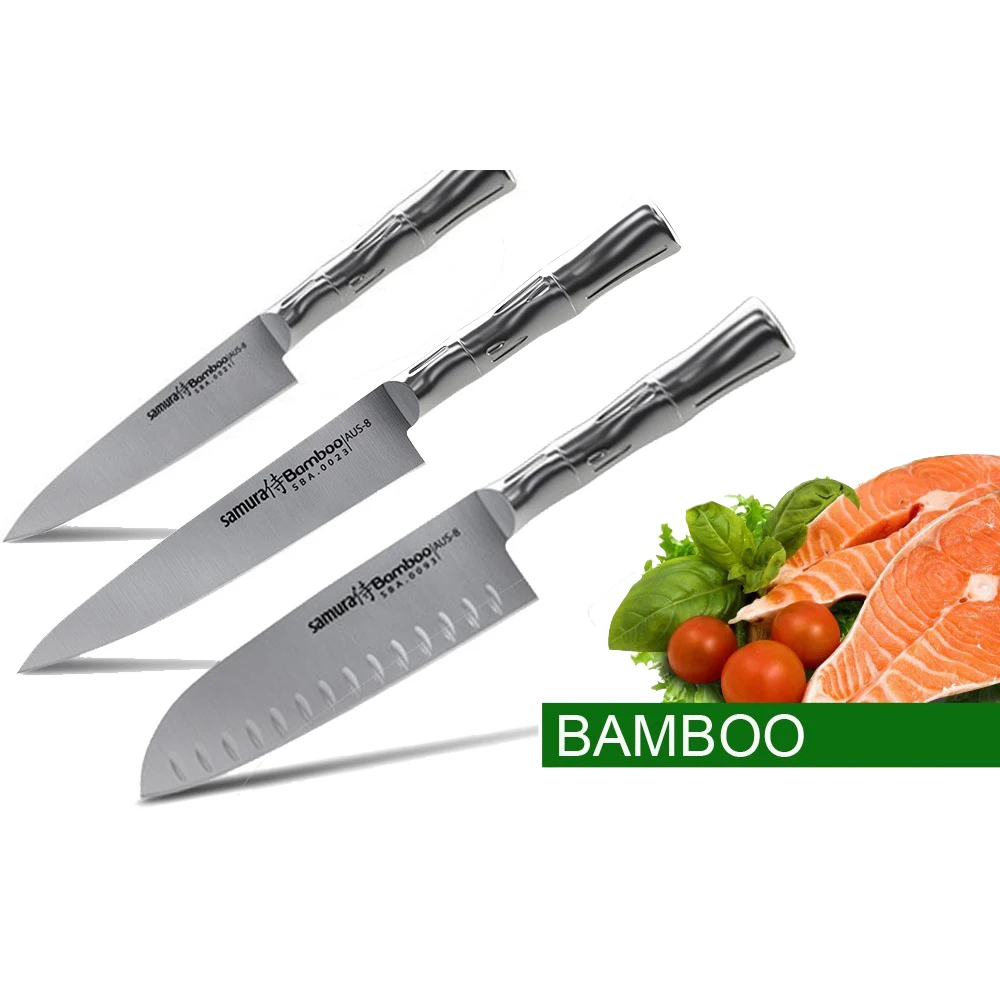 Набор из 3 ножей Samura BAMBOO (упакованы отдельно)
