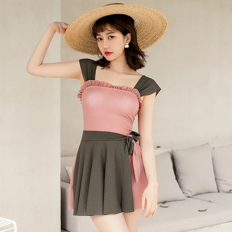 

Swimwear For Women Separate Swimsuits Woman 2019 Swimsuit Female With Push Up Rashguards Skirt Sexy Bracket Korean Cartoon