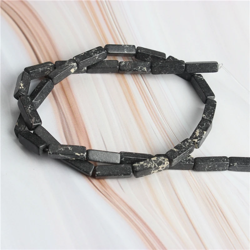 Emperor Black Linxiang модные натуральные разноцветные кубовидные свободные бусины DIY браслет ожерелье серьги шпильки аксессуары - Цвет: Emperor Black