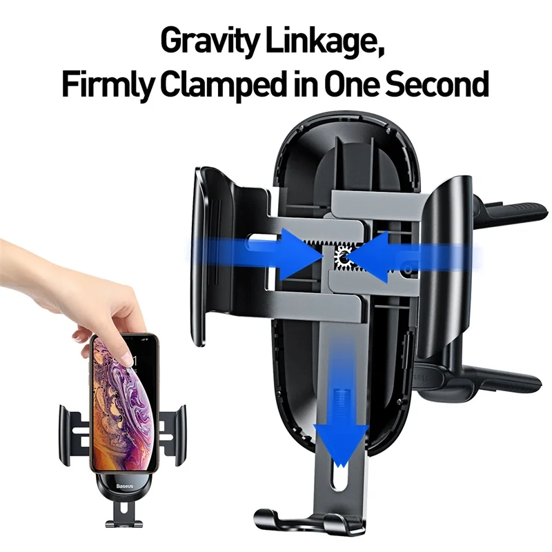  Baseus Auto Halter Für Telefon 360 Grad Air Vent Halterung Auto Handy Halter Stehen Für iPhone 11 S